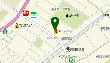 エースワン 潮江店の地図画像