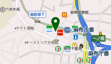 オレンジセオリーフィットネス 麻布十番の地図画像