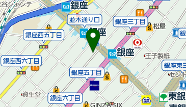 ダイナースクラブ 銀座プレミアムラウンジの地図画像