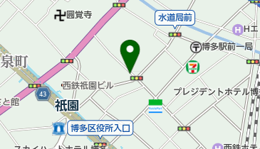 博多千年門の地図画像