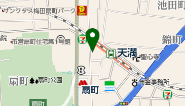 三田製麺所 天満駅前店の地図画像