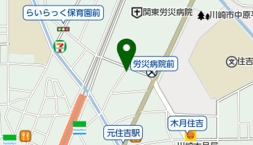 アイセイ薬局 元住吉店の地図画像