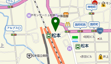 改造社書店 MIDORI松本店の地図画像
