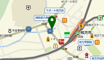 エステティックサロン PATORA(パトラ) 枚方店の地図画像