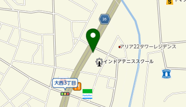 岡崎インドアテニススクール 愛知県岡崎市の地図画像