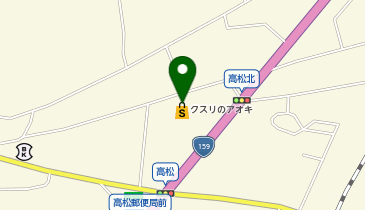 クスリのアオキ 高松北店 薬局の地図画像