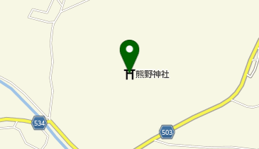 熊野神社の地図画像