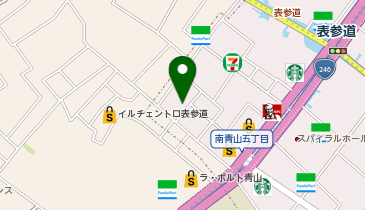 LIVE LOVE LAGUH(リブ ラブ ラフ) 表参道店の地図画像