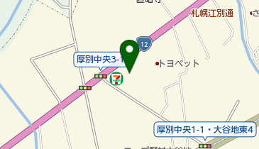 COZY(コーズィ) 札幌厚別店の地図画像