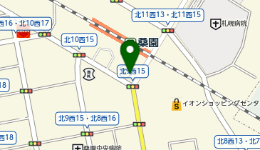 北洋銀行 桑園支店の地図画像