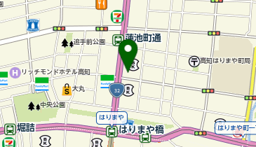香川銀行 はりまや町(旧高知支店) ATMの地図画像