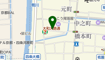 白碗竹快樓 祇園の地図画像