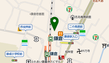 横浜銀行 鎌倉支店の地図画像