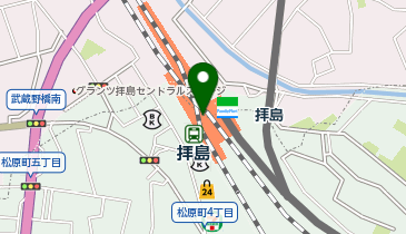 無人ATM りそな銀行 拝島駅出張所の地図画像