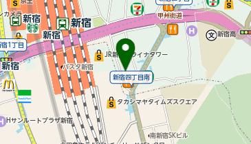 無人ATM りそな銀行 新宿駅新南口出張所の地図画像