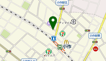 無人ATM りそな銀行 小作駅前出張所の地図画像