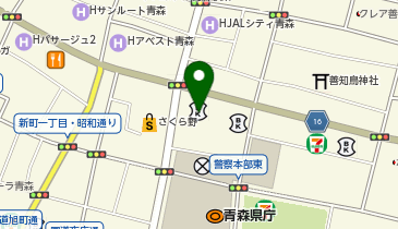 青森みちのく銀行 青森古川支店の地図画像
