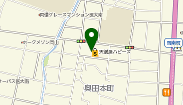 天満屋ハピーズ 岡輝店の地図画像