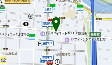 コナミスポーツクラブ 北浜の地図画像