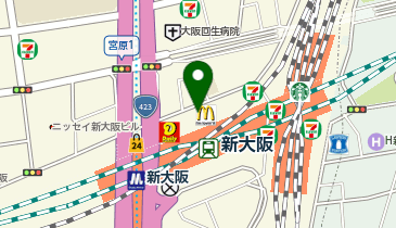 yanaken boo (ヤナケン ブー) 新大阪店の地図画像