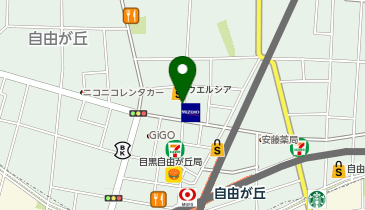 Luz(ラズ) 自由が丘の地図画像