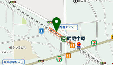 Beans武蔵中原(ビーンズ武蔵中原)の地図画像