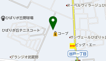 うさちゃんクリーニング コープみらいひばりヶ丘店の地図画像