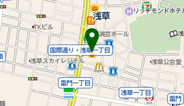 うさちゃんクリーニング 西友浅草ROX食品館店の地図画像