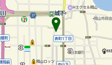 トータルビューティーカレッジ 岡山校の地図画像