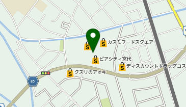 うさちゃんクリーニング ピアシティ宮代店の地図画像