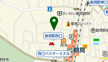 YAMAHA MUSIC RETAILING(ヤマハ ミュージック リテイリング) 鶴見音楽センター 西口教室の地図画像