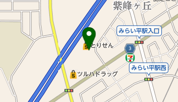 うさちゃんクリーニング とりせんみらい平店の地図画像