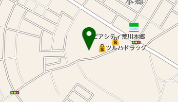 うさちゃんクリーニング ピアシティ荒川本郷店の地図画像
