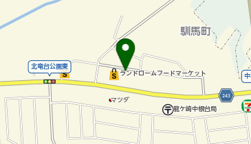 うさちゃんクリーニングランドローム竜ヶ崎店の地図画像