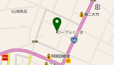 うさちゃんクリーニング コープマート梁川店の地図画像