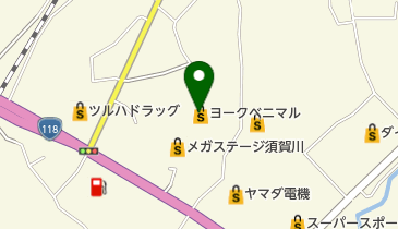 うさちゃんクリーニング ヨークベニマル須賀川南店の地図画像