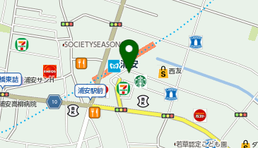 てけてけ 浦安店の地図画像