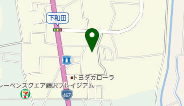 ジオックスフットサルコート大和の地図画像