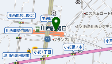 ナルホ堂 川西店の地図画像