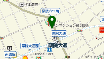 薬院宝雲亭の地図画像