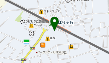 やすだ ひばりケ丘店の地図画像