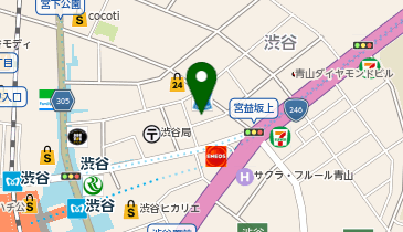 美u.p(ビュップ) 渋谷店の地図画像