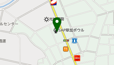 SAP(サンキョーアミューズメントプラザ) 草加店の地図画像