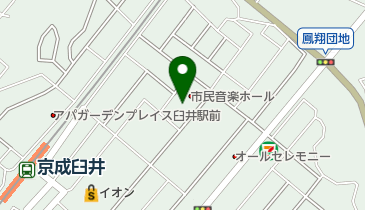 佐倉市民音楽ホールの地図画像