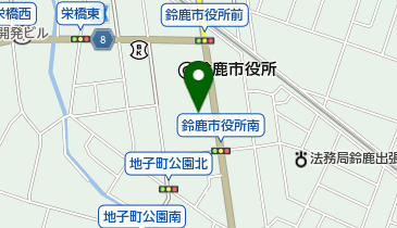 鈴鹿市 市民会館の地図画像