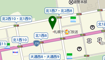 札幌テレビ放送(STV)の地図画像