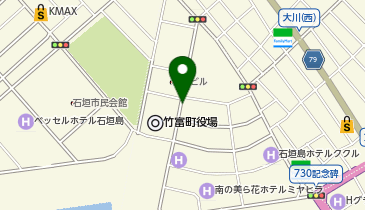 石垣酒場にくまるの地図画像