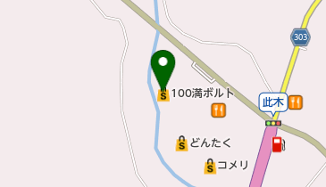 100満ボルト 穴水店の地図画像