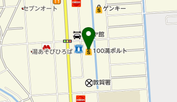 100満ボルト 敦賀店の地図画像