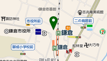 鎌倉茶々 御成店(西口駅前店)の地図画像
